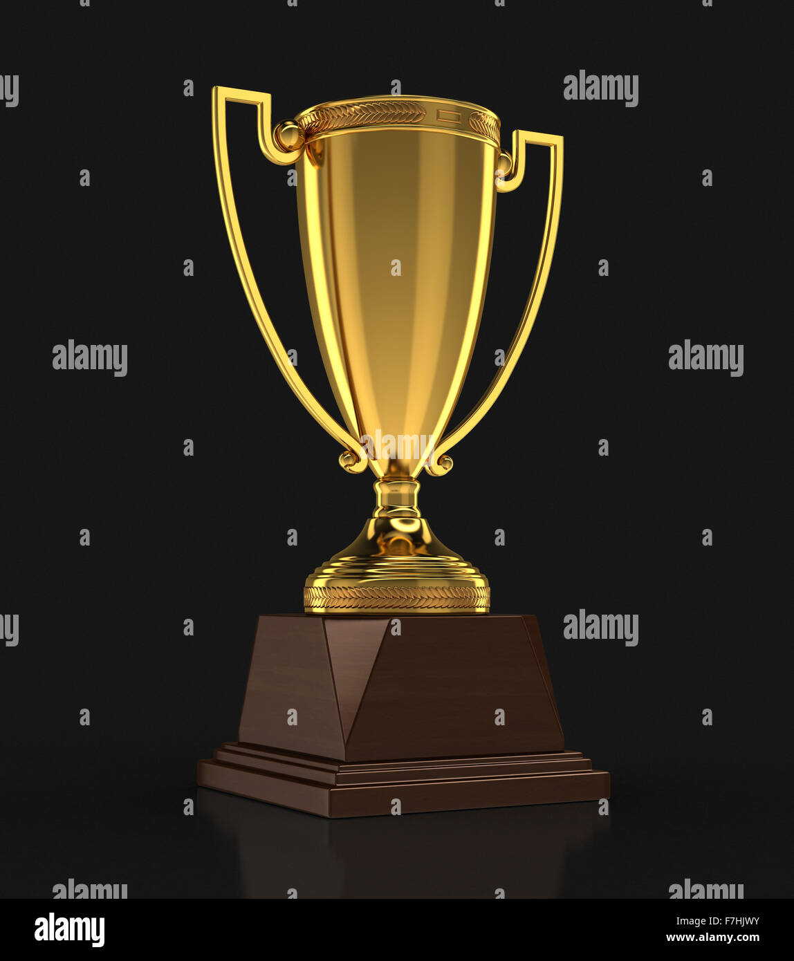 Trophy Cup (clipping path included) Stock Photo