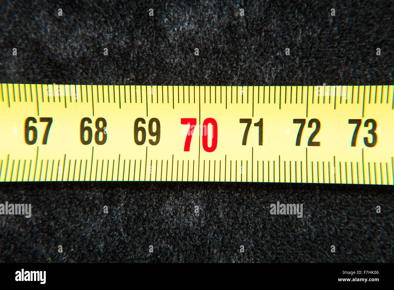A piece of metric numbering system and can conceptualize the age or weight or simply measure a concept Stock Photo