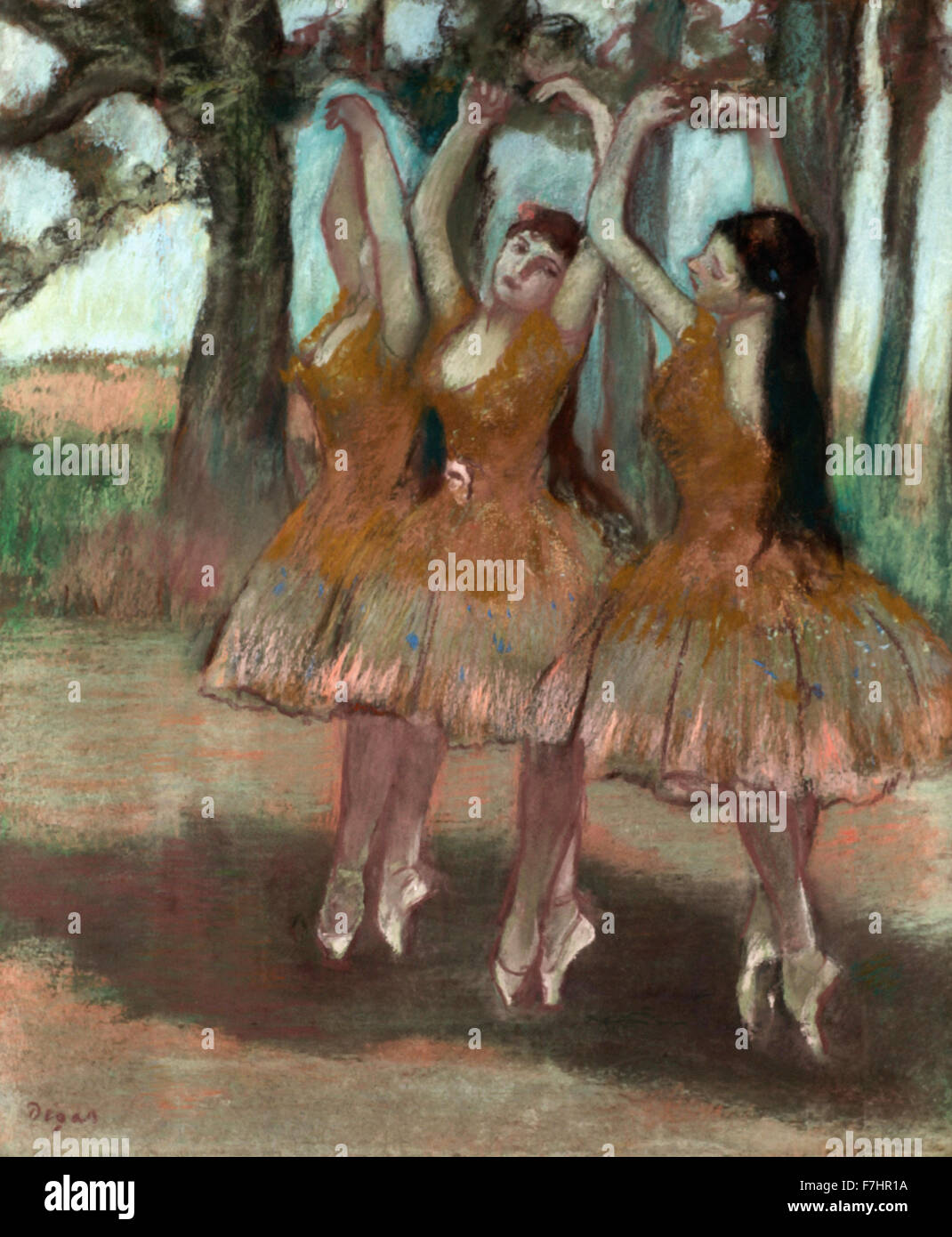 Edgar Degas - La Danse Grecque Stock Photo