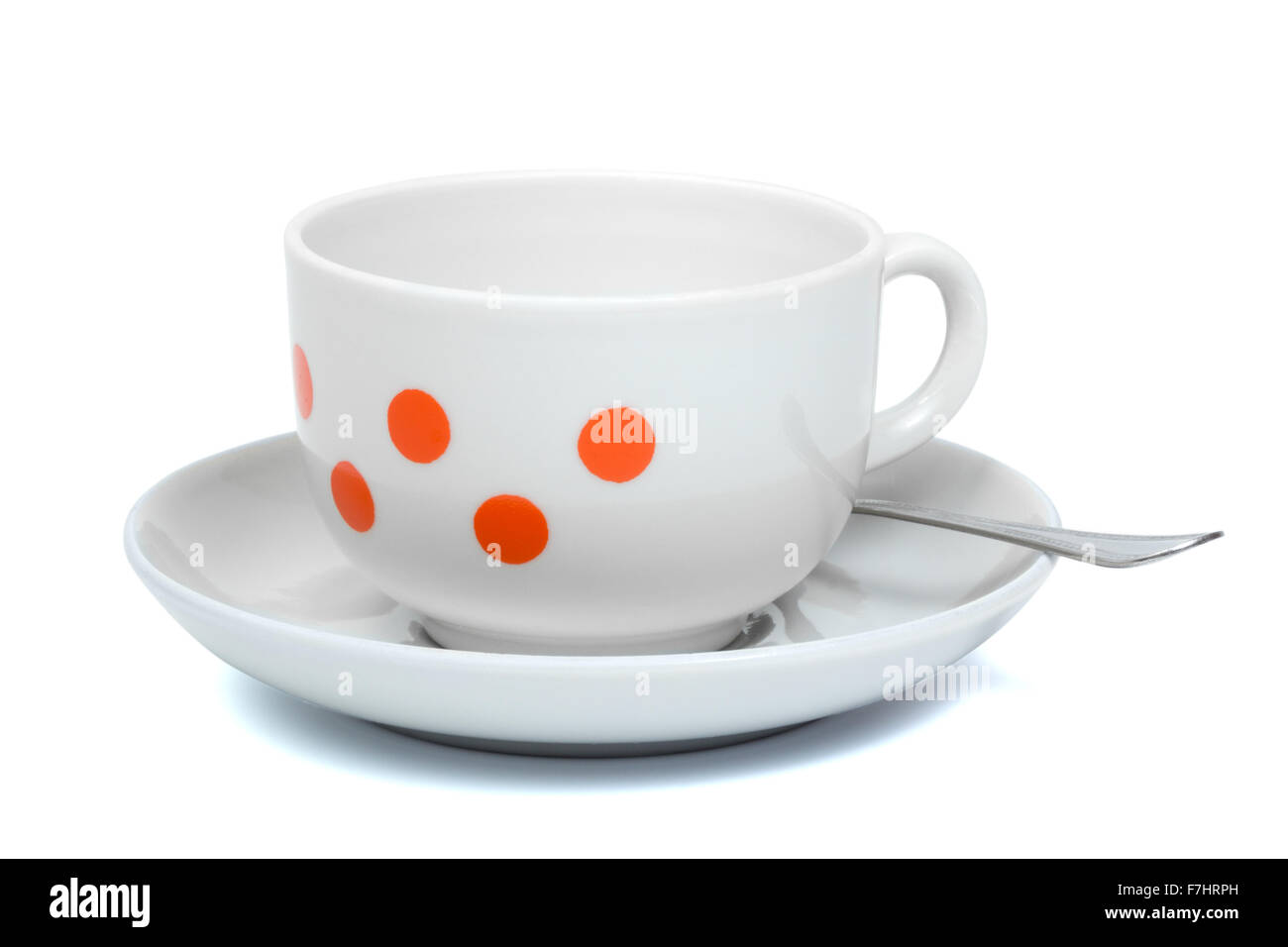 coffee cup and saucer isolated on white background Stock Photo - Alamy
