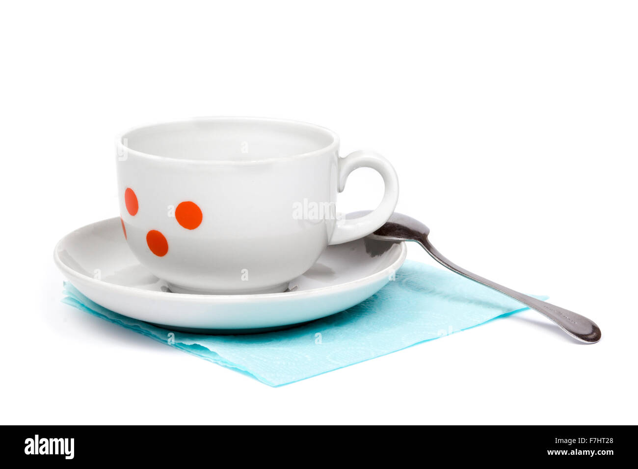 coffee cup and saucer isolated on white background Stock Photo - Alamy