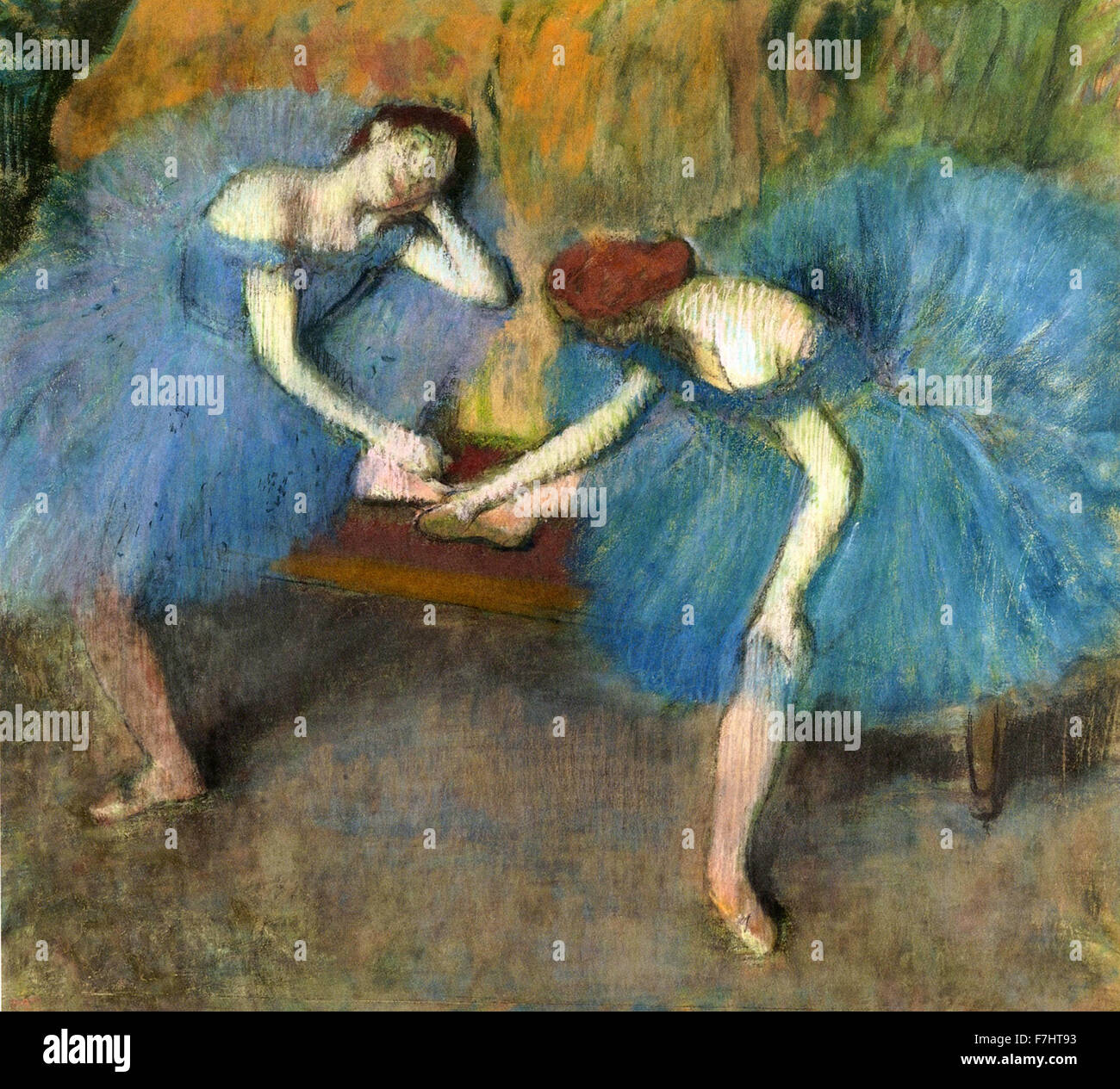 Edgar Degas - Deux danseuses au repos Stock Photo