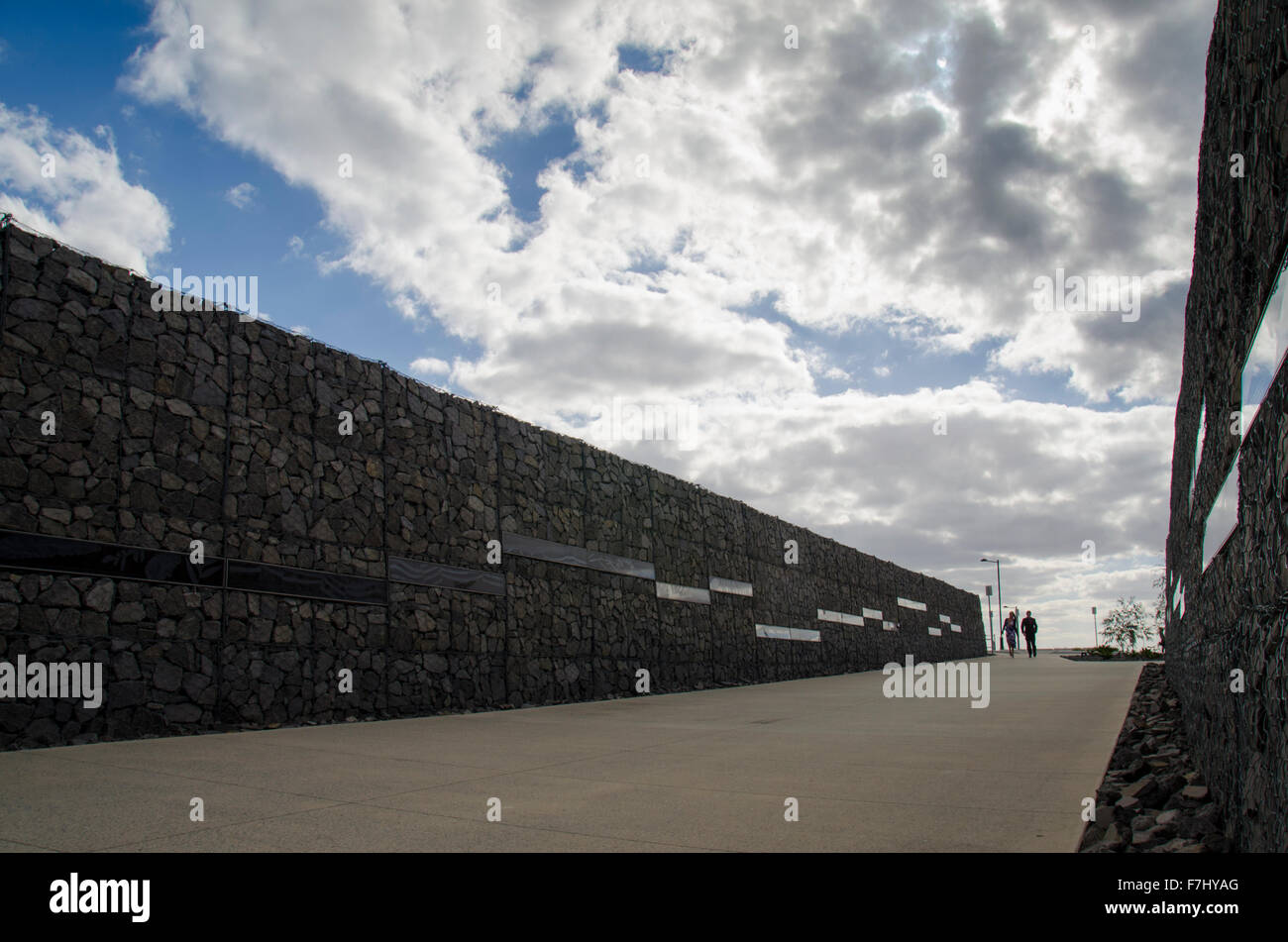 The Entrance to the Village Centre at the National Arboretum in Canberra, Australian Capital Territory, Australia Stock Photo