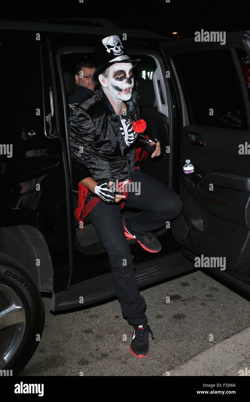 Celebrities seen at the Casa Amigos Halloween Party  Featuring: Mauricio Umansky Where: Los Angeles, California, United States When: 30 Oct 2015 Stock Photo