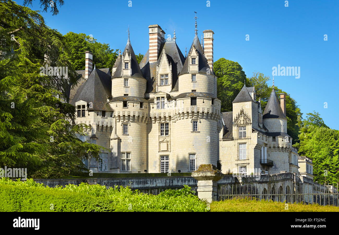 Usse Castle, Usse, Loire Valley, France Stock Photo