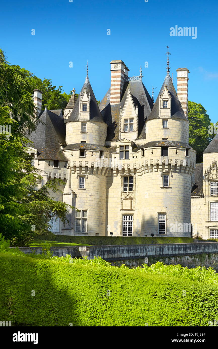 Loire Valley - Usse Castle, Usse, France Stock Photo