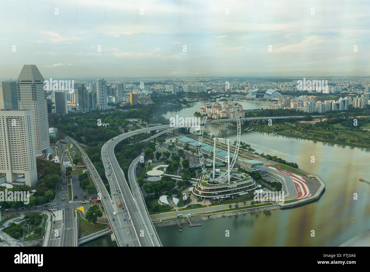 View of Singapore city skyline at sunset Stock Photo - Alamy