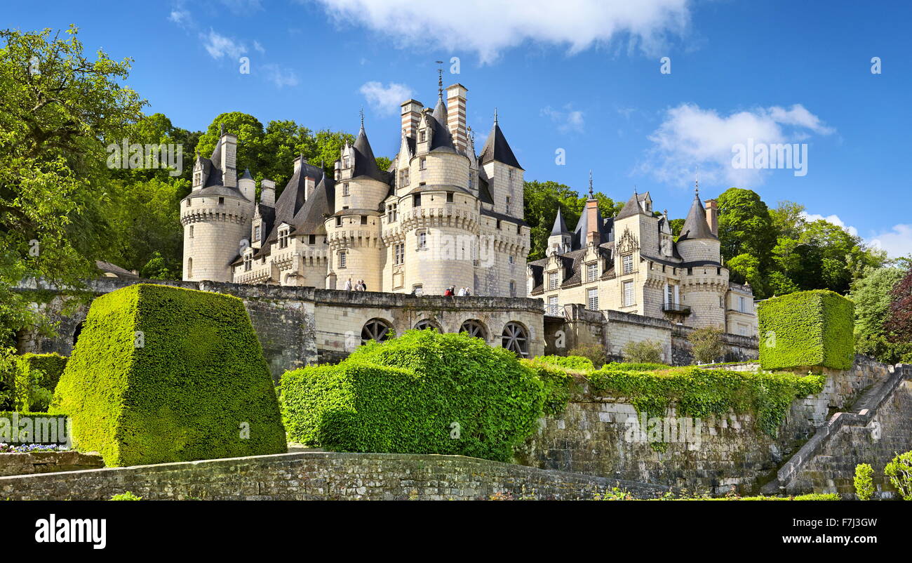 Usse Castle, Usse, Loire Valley, France Stock Photo