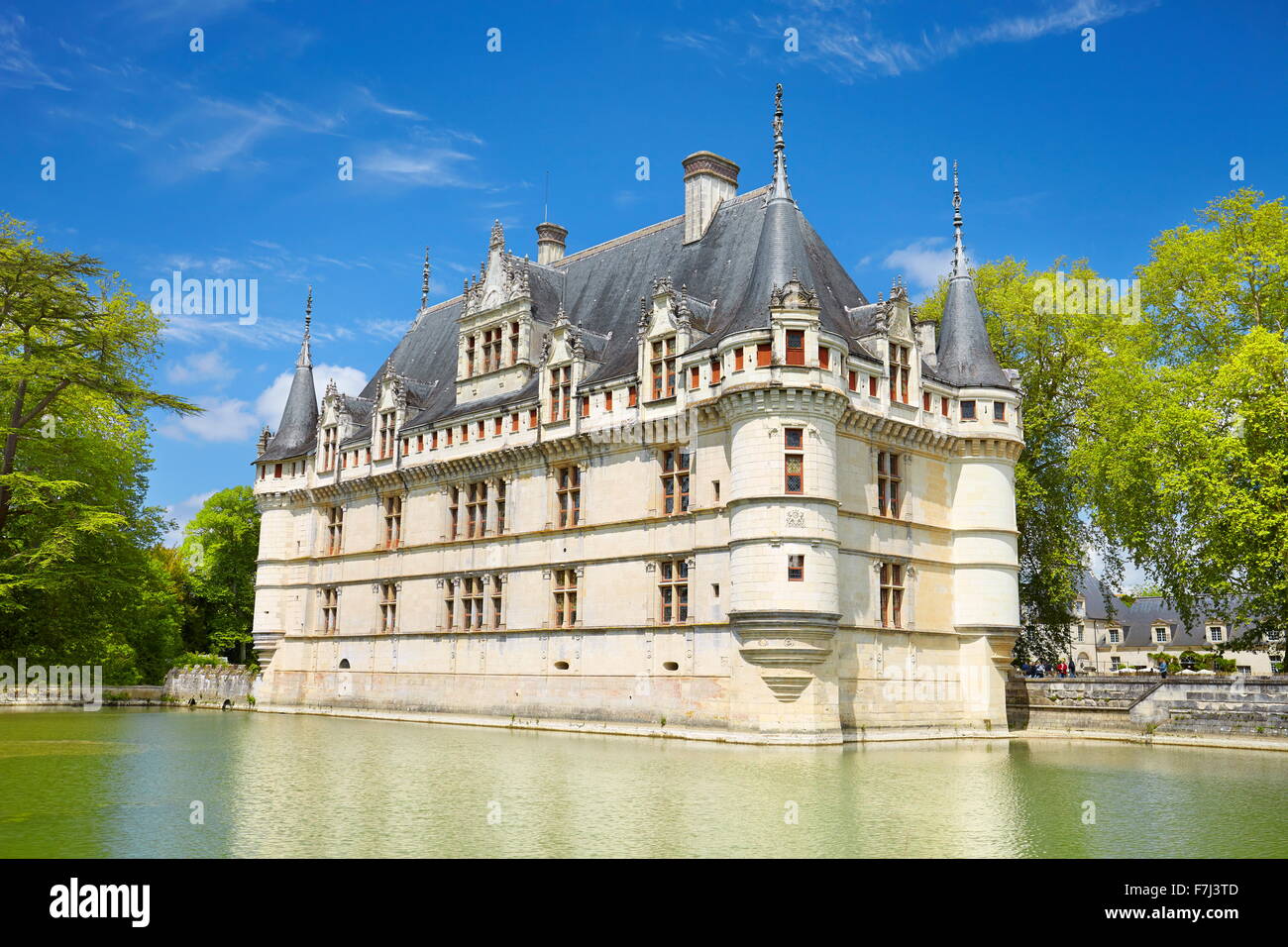 D'Azay-le-Rideau Castle, Loire Valley, France Stock Photo