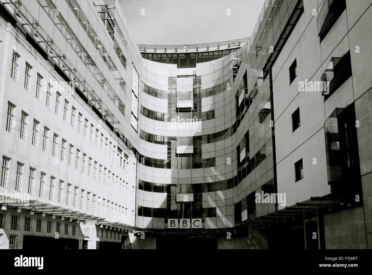 BBC Broadcasting House at Portland Place in London in England in Great Britain in the United Kingdom UK. Architecture Media Television TV Stock Photo