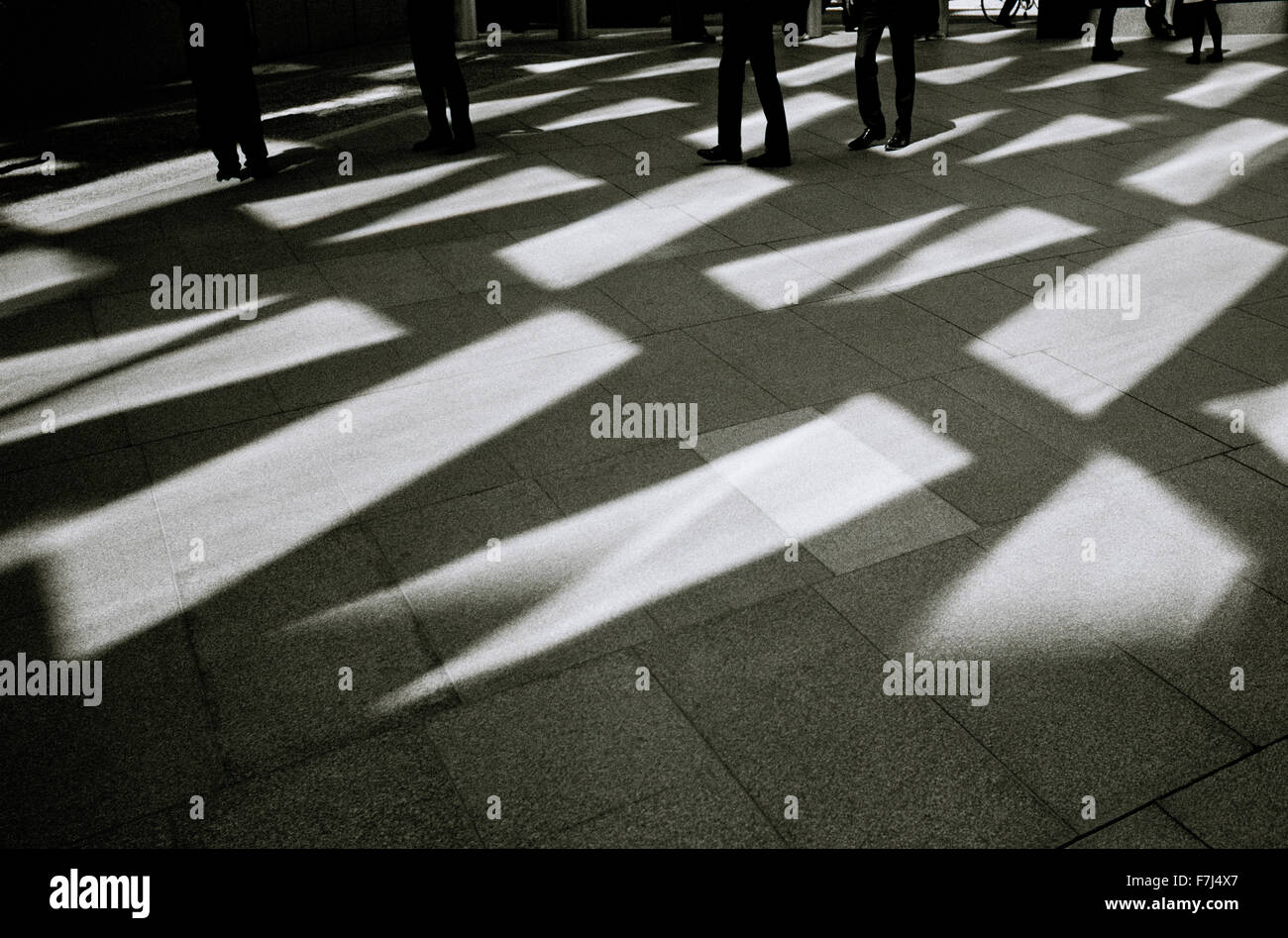 City Of London in England in Great Britain in the United Kingdom UK. Surreal Surrealism Surrealist Light Shade Dark Cities Modern Life Stock Photo