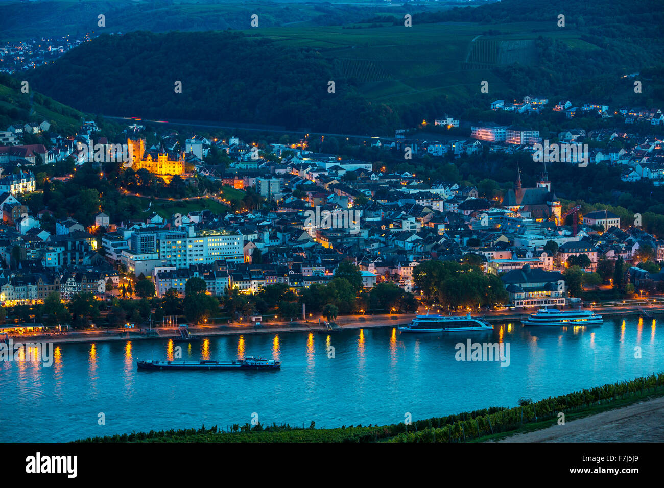 City of Bingen, upper middle Rhine valley, Germany Stock Photo Alamy