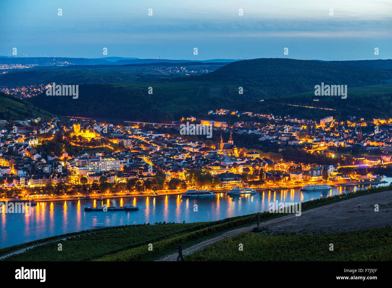 City of Bingen, upper middle Rhine valley, Germany Stock Photo Alamy