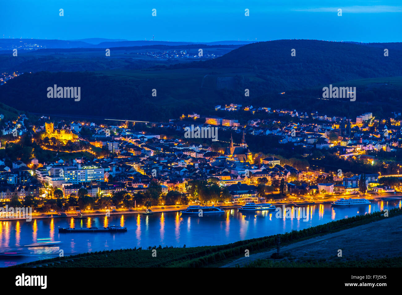 City of Bingen, upper middle Rhine valley, Germany Stock Photo Alamy