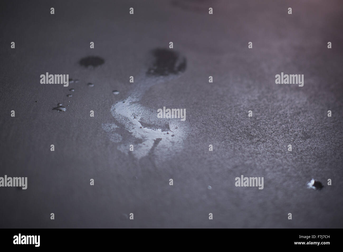 Wet footprints on floor Stock Photo - Alamy