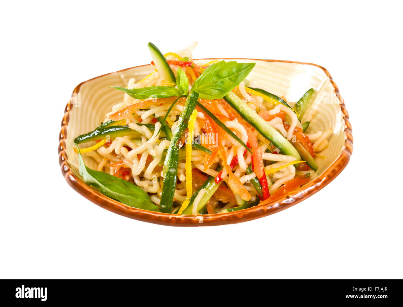 Japan salad with noodles and vegetables Stock Photo Alamy