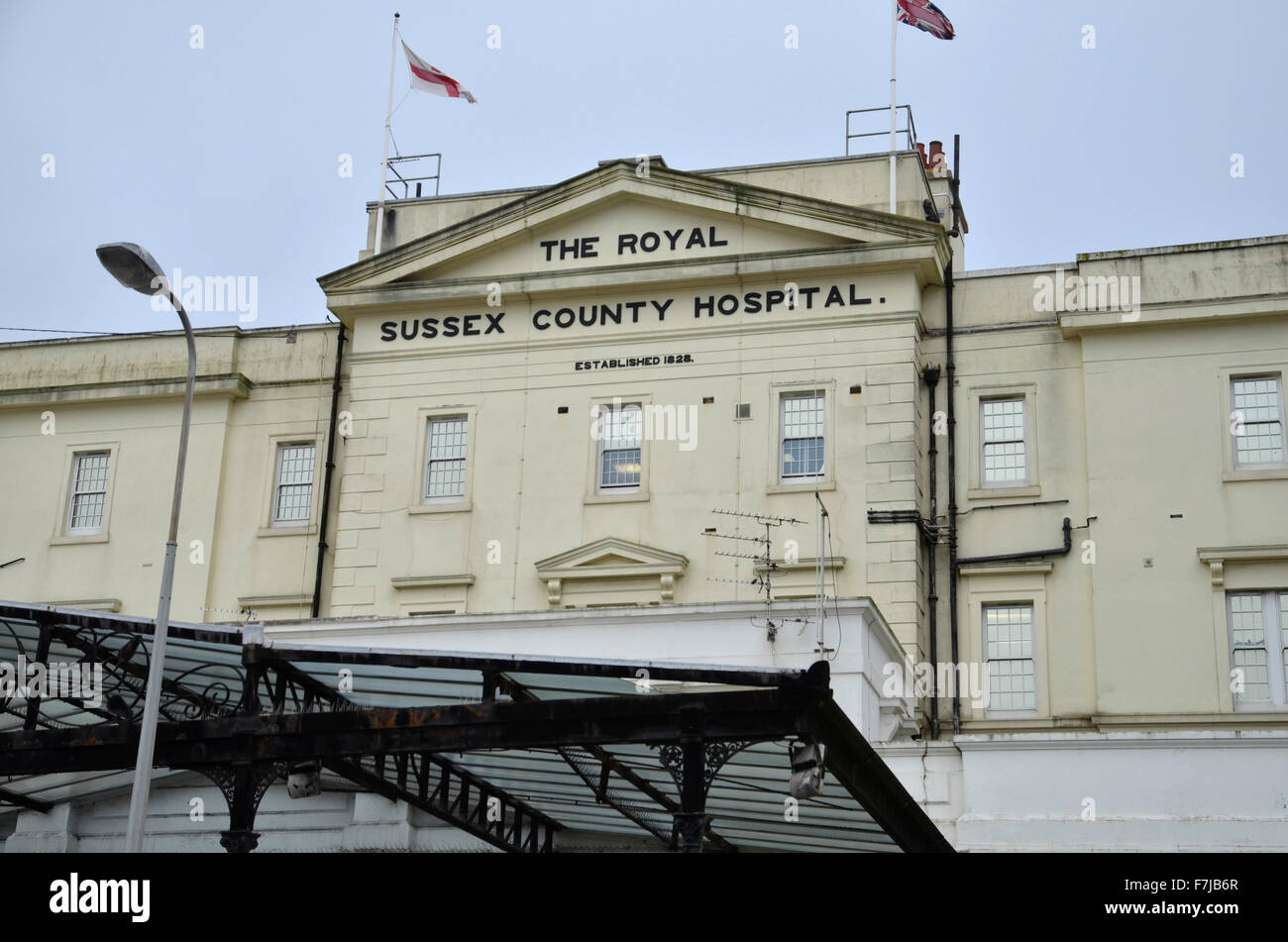 The Royal Sussex County Hospital in Brighton, East Sussex Stock Photo