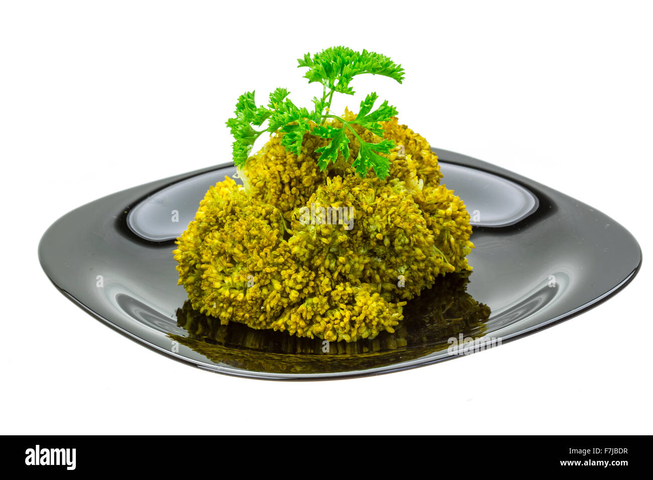Boiled cauliflower with parsley Stock Photo Alamy