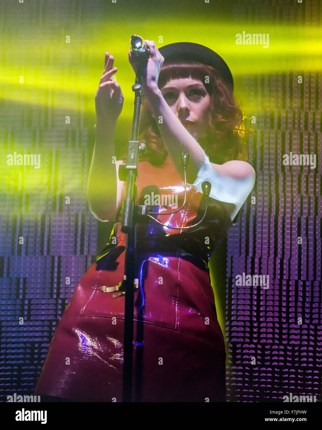 Dublin,Ireland,Simple Minds live at the 3 Arena,Dublin on Nov 29th 2015 in Dublin,Ireland Stock Photo