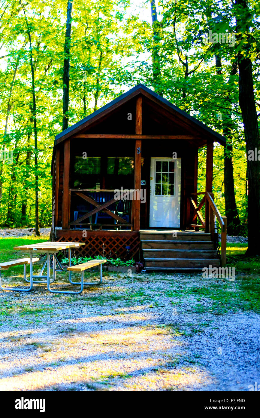 Vacation Cabins In The Woods Of Tennessee Stock Photo 90761929