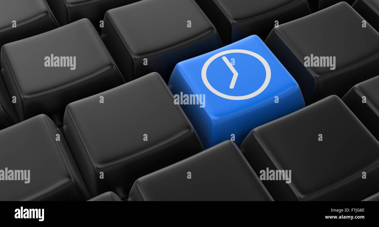 Clock key concept Stock Photo Alamy