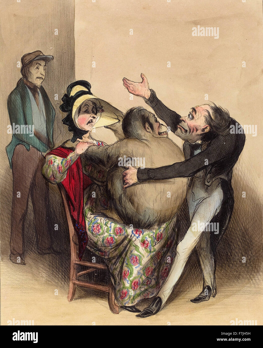 Honoré-Victorin Daumier - Dieu de Dieu! mais c'est un Pppolisson... Stock Photo