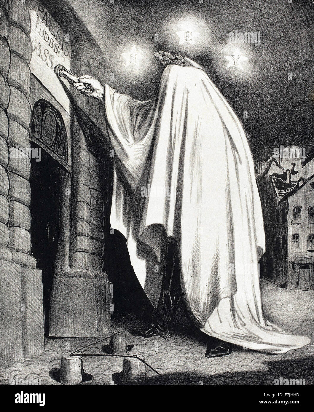 Honoré-Victorin Daumier - Le Fantome Stock Photo