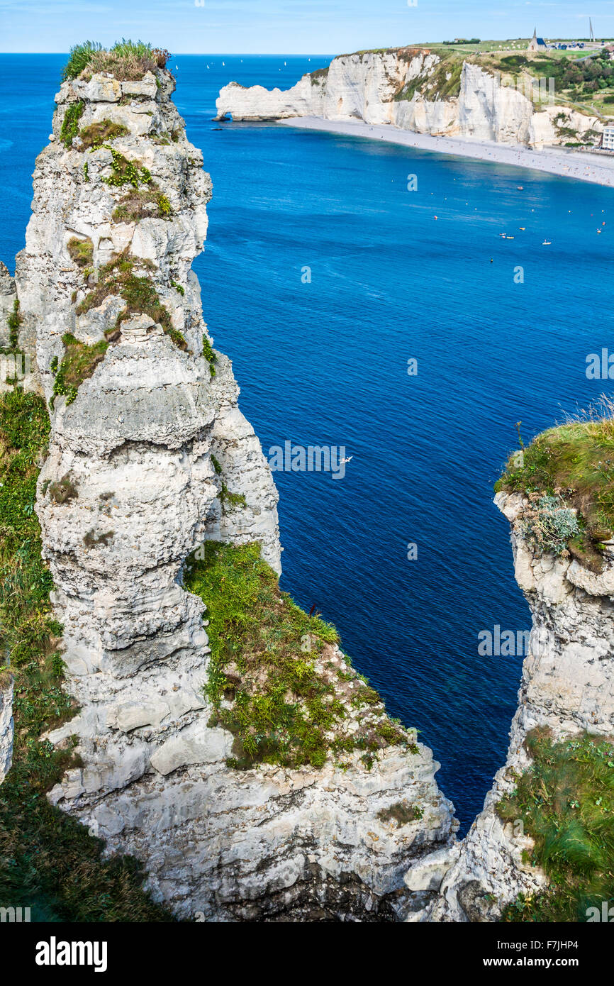 The famous cliffs at Etretat in Normandy, France Stock Photo - Alamy