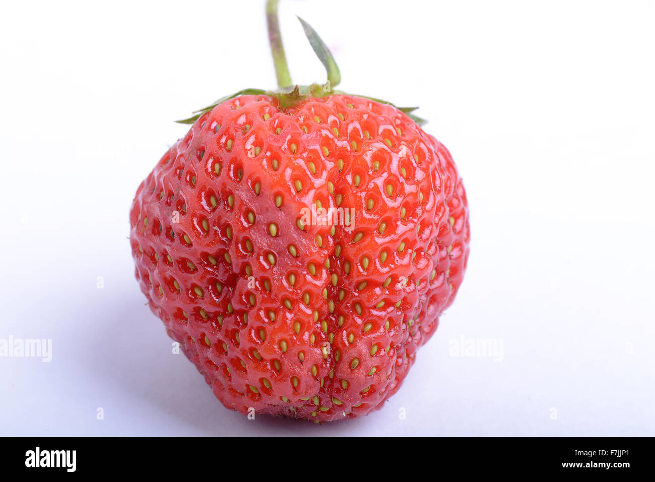 fresh strawberries close up isolated on a white background Stock Photo ...