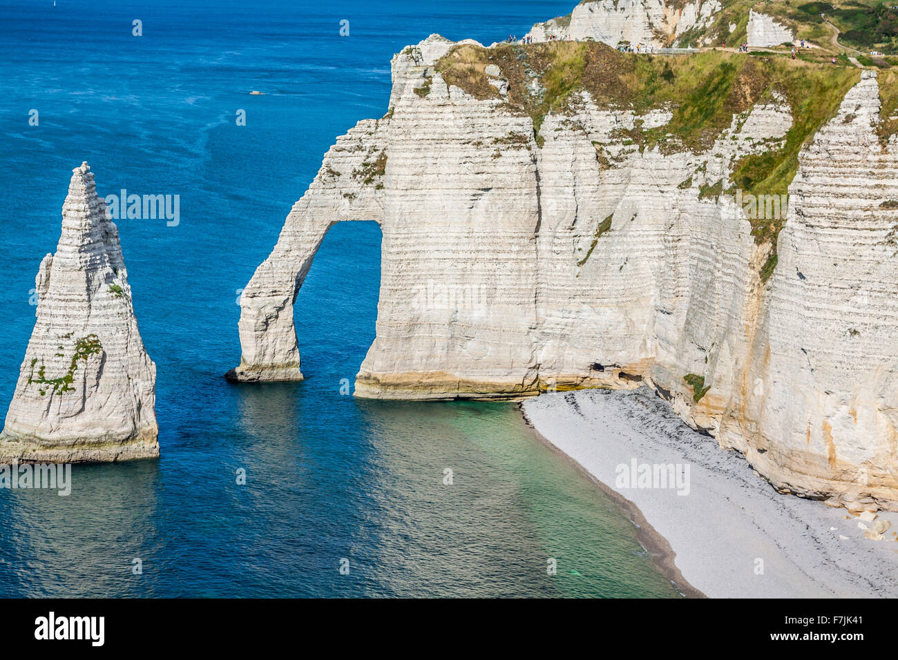 The famous cliffs at Etretat in Normandy, France Stock Photo - Alamy