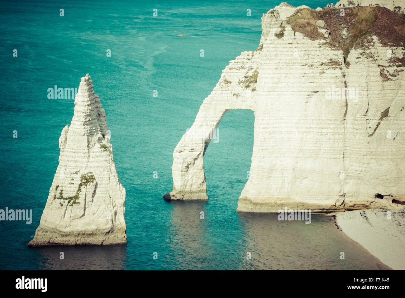 The famous cliffs at Etretat in Normandy, France Stock Photo - Alamy