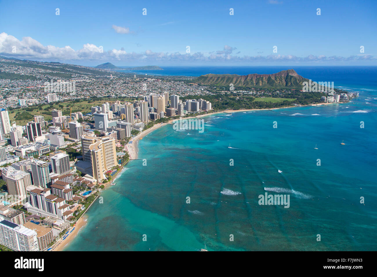 Aerial of honolulu hi-res stock photography and images - Alamy
