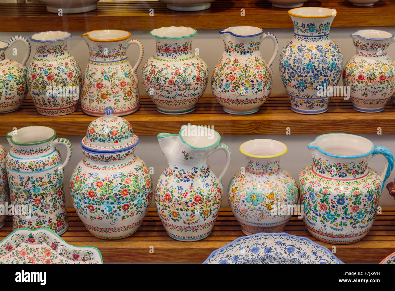 Seville, Seville Province, Andalusia, southern Spain. Pottery for sale
