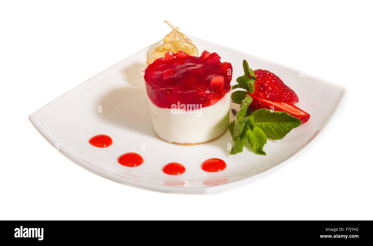 Strawberry shortcake plate Cut Out Stock Images & Pictures - Alamy