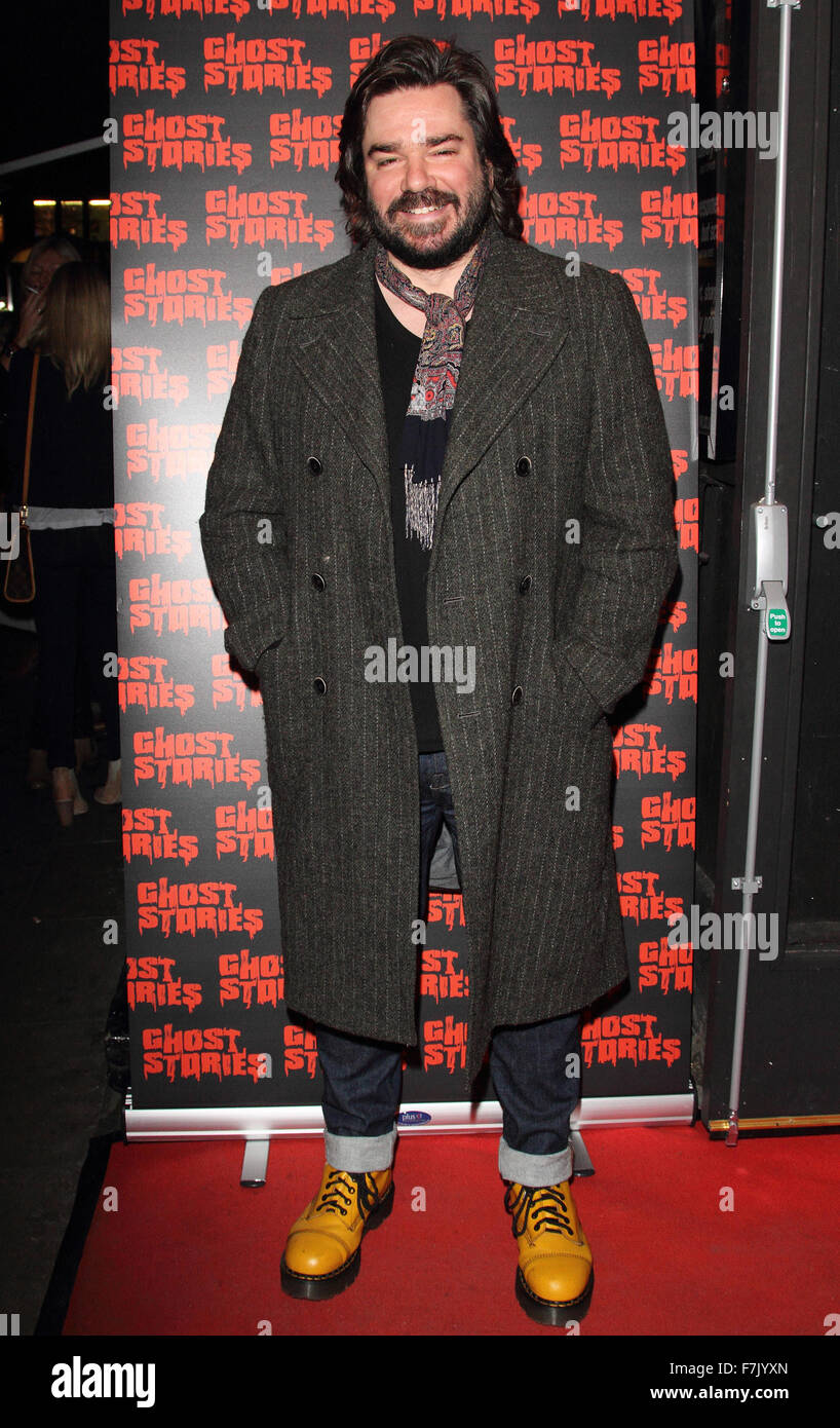 London, UK. Matt Berry at 'Ghost Stories' Press Night at the Arts