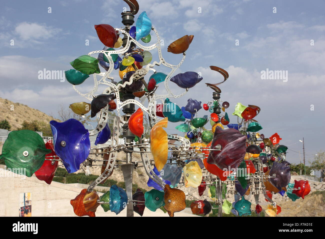 Glassinator sculptures by Andrew Carson at The Cascade in Yerevan ...