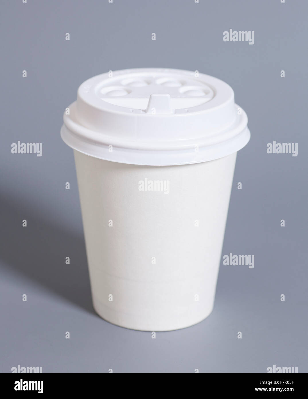 Paper Coffee Cup isolated on gray Stock Photo - Alamy