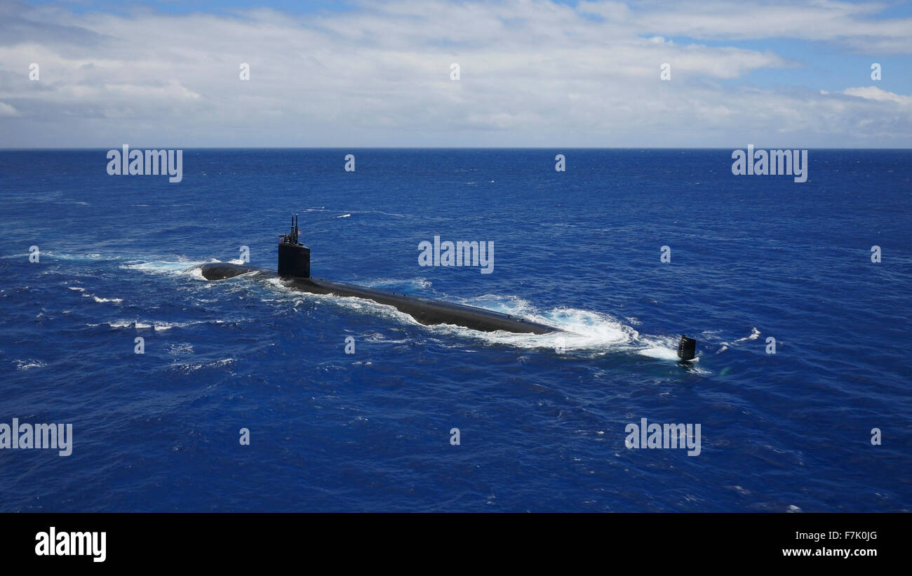 Nuclear submarine, Oahu, Hawaii Stock Photo