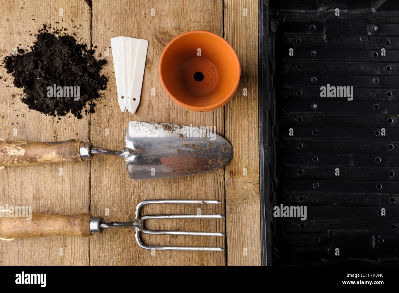 Equipment used for growing and cultivating young plants Stock Photo Alamy