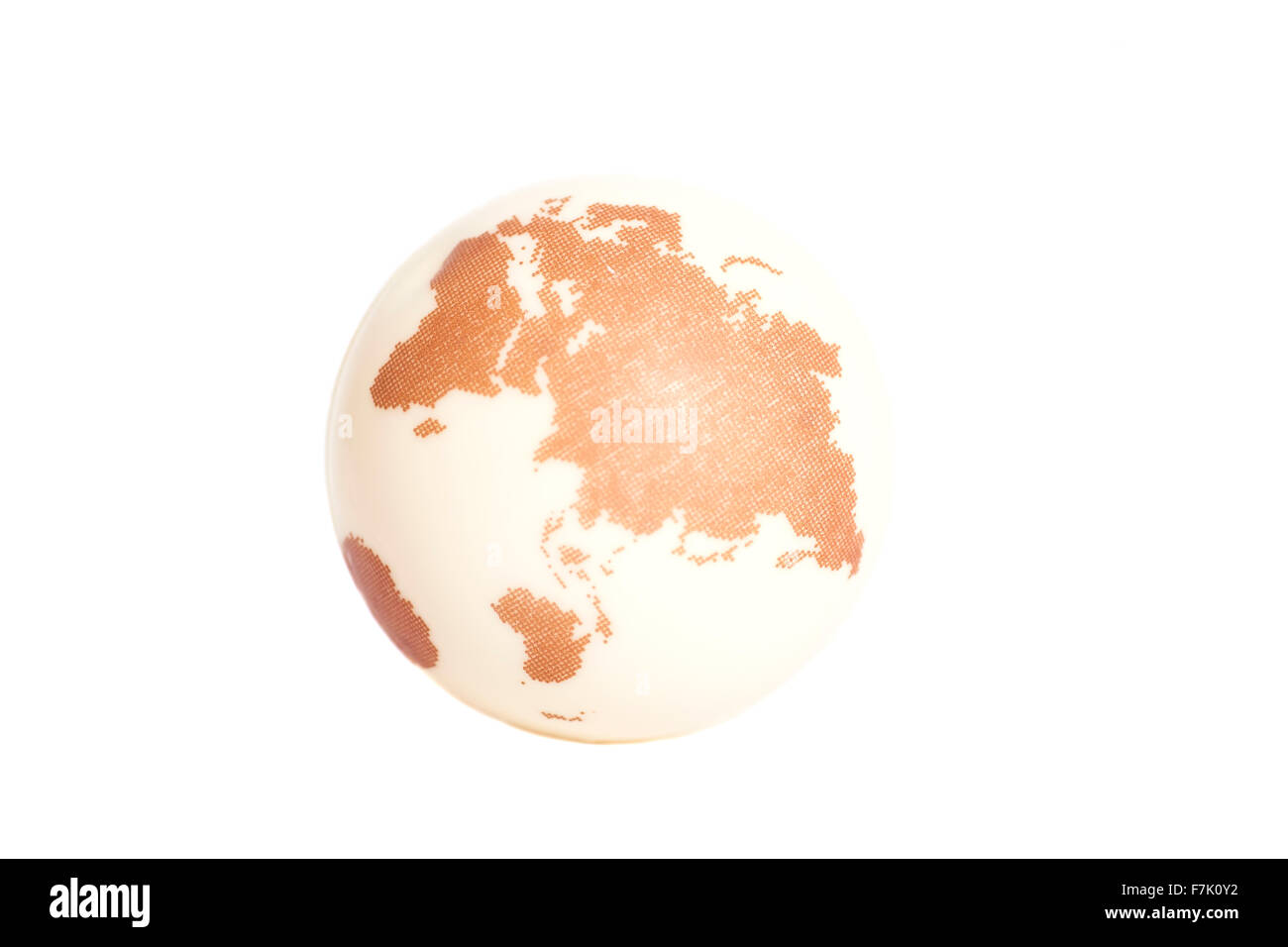 Earth Globe on white background Stock Photo - Alamy