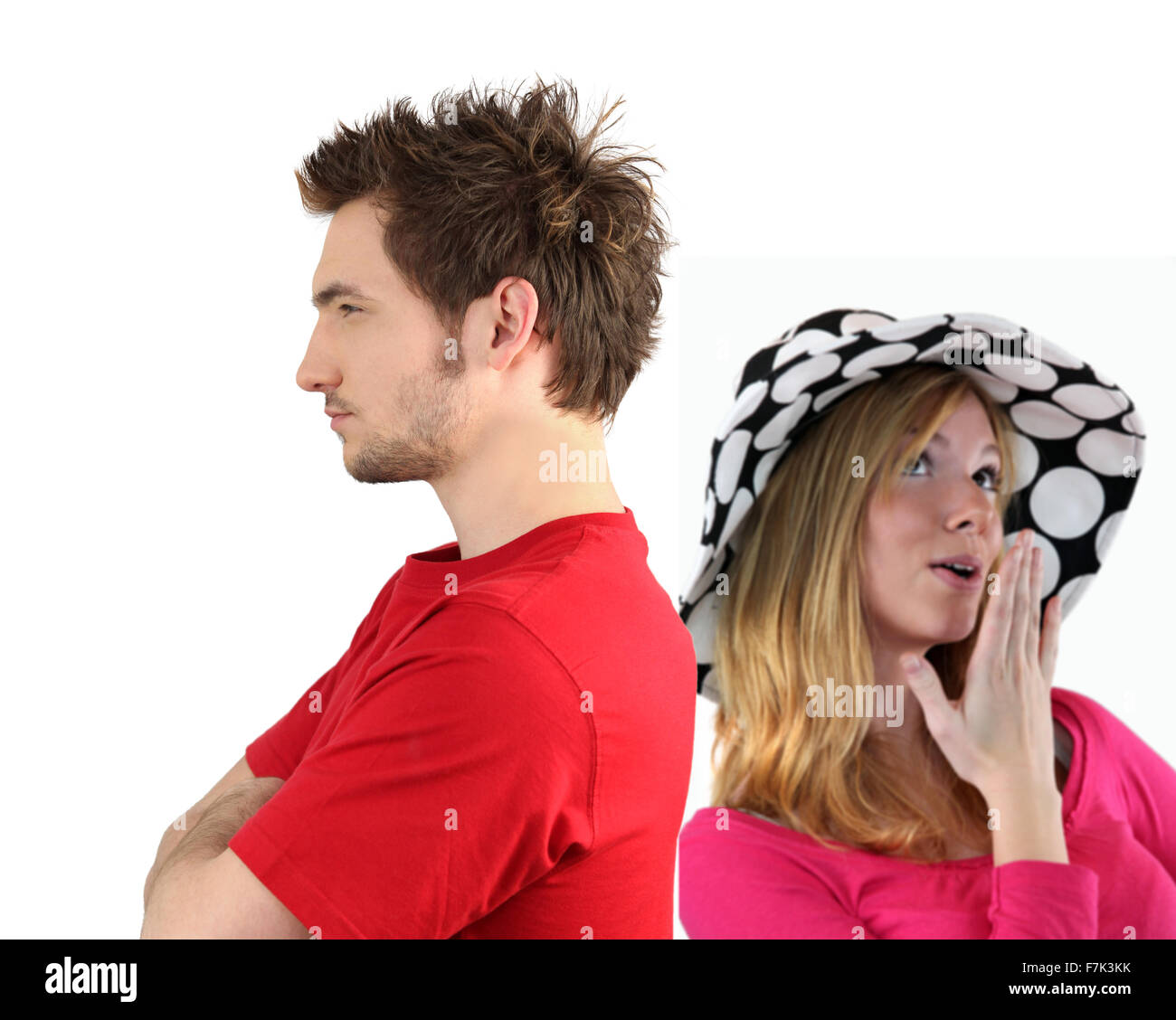 Young couple having an argument Stock Photo