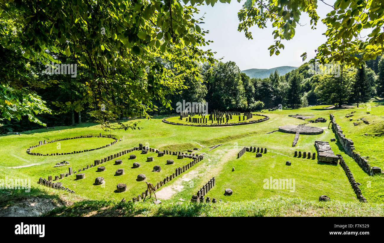 Sarmizegetusa Regia was the capital and the most important military, religious and political centre of the Dacians prior to the  Stock Photo