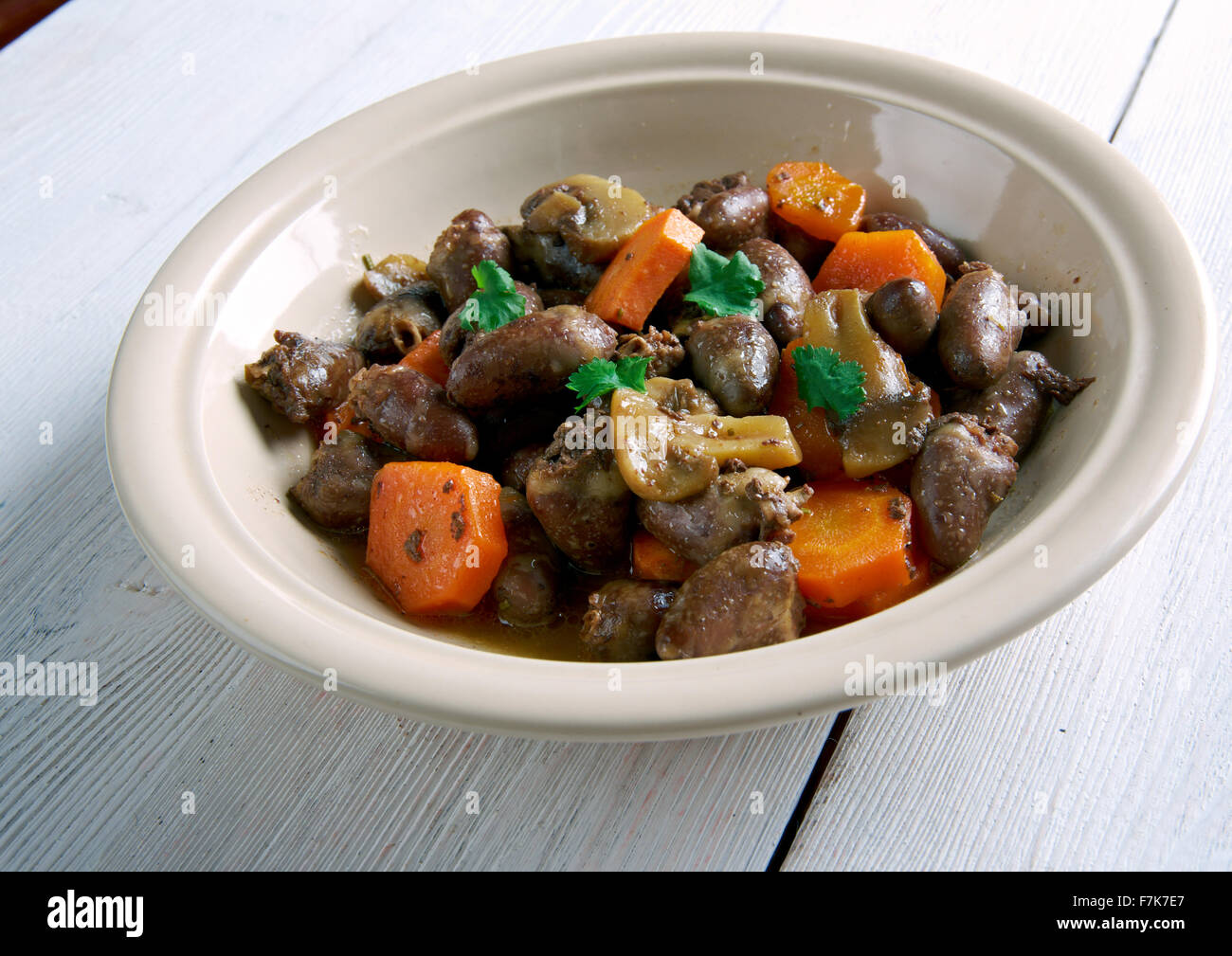 Alicot stew made poultry giblets hires stock photography and images