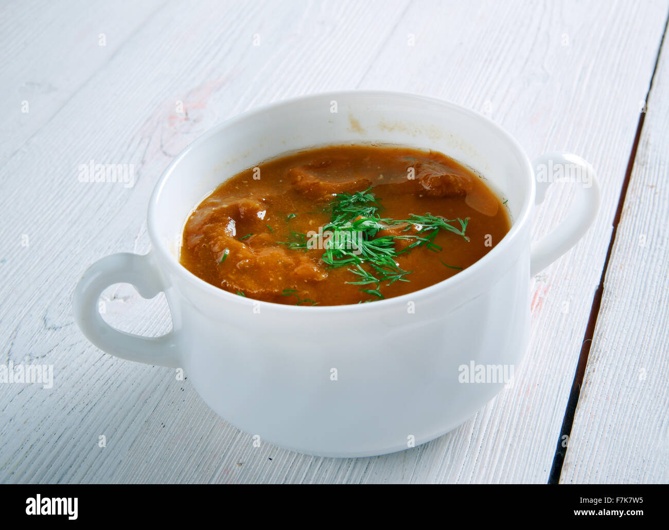 Ezo gelin chorbası - Turkish lentil soup Stock Photo - Alamy