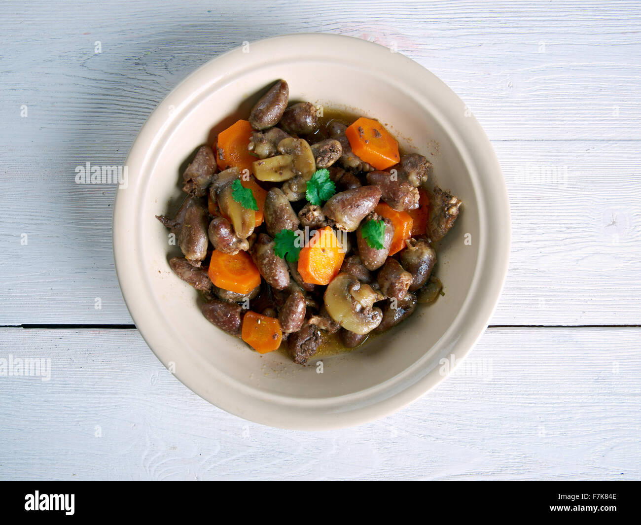 Alicot stew made with poultry giblets .French cuisine Stock Photo Alamy
