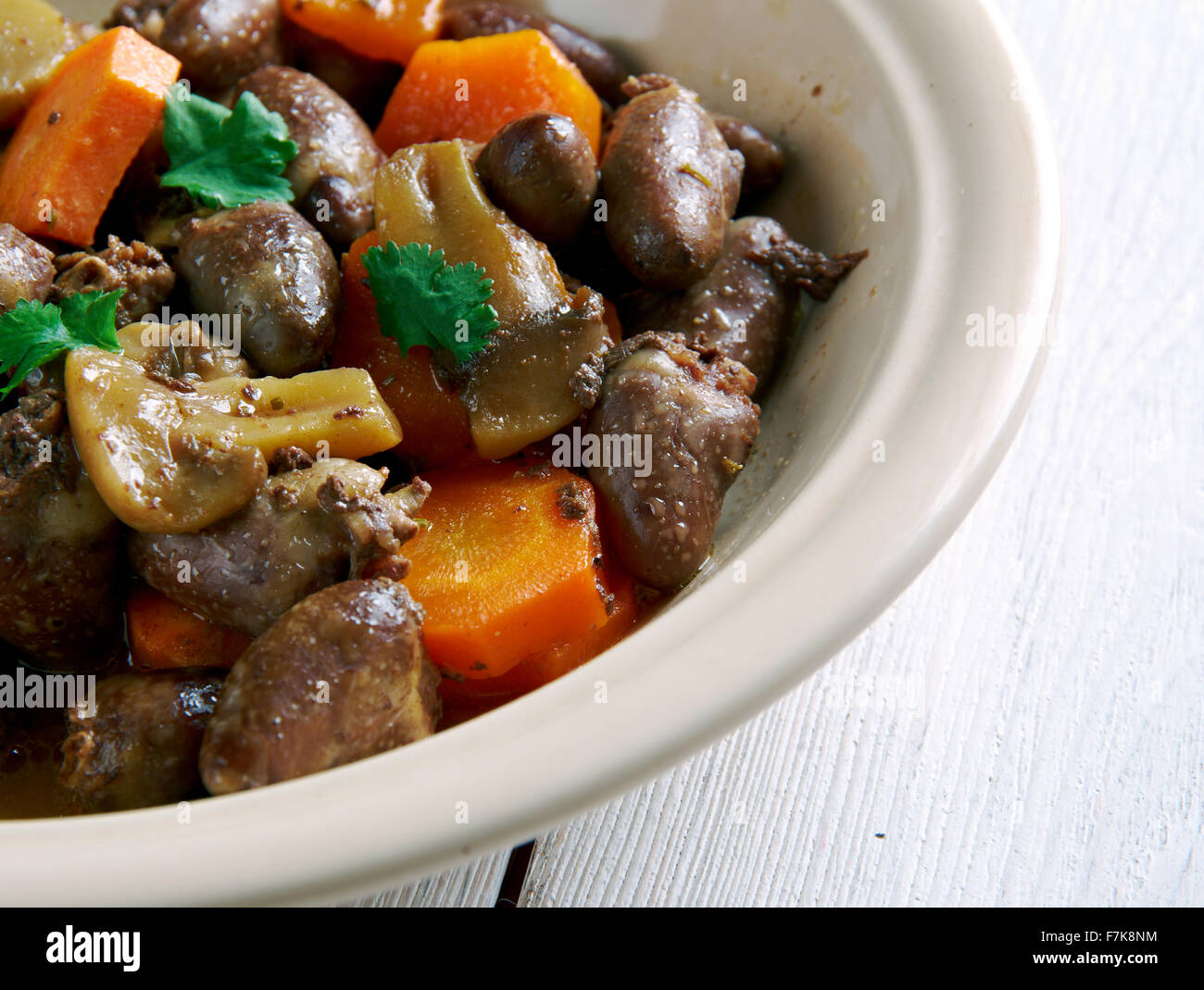 Alicot stew made with poultry giblets .French cuisine Stock Photo Alamy