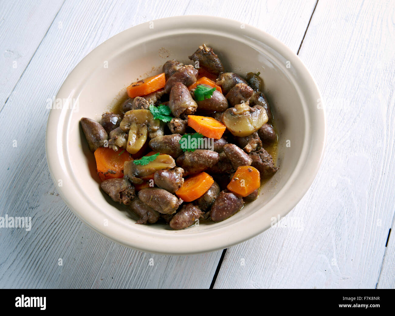 Alicot stew made with poultry giblets .French cuisine Stock Photo Alamy