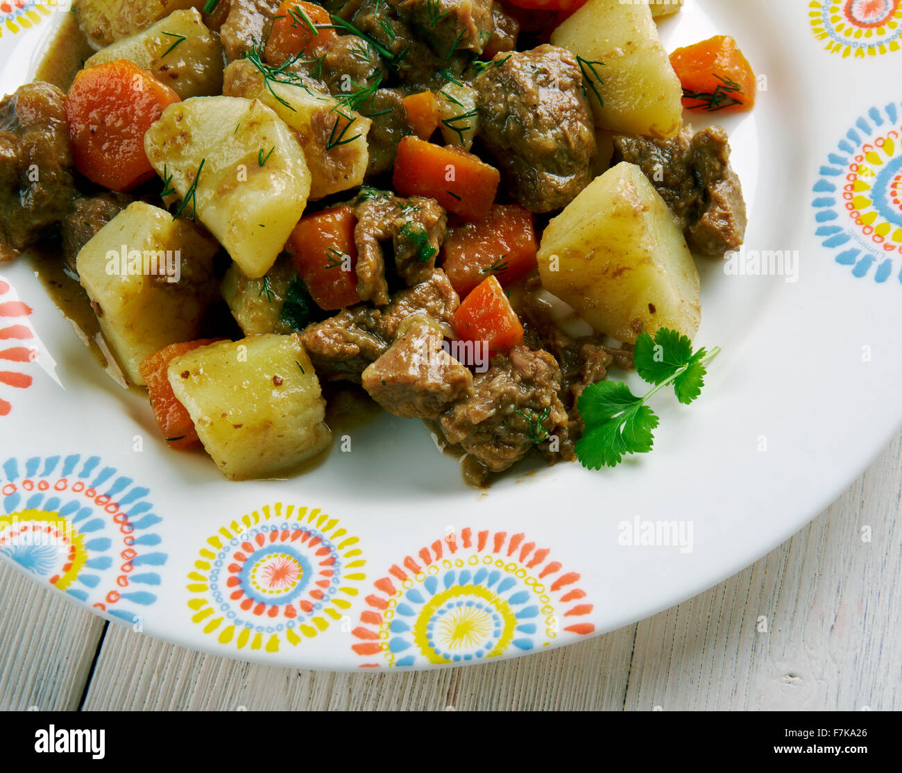 Kenyan Beef Stew Nyama .Kenya. African cuisine Stock Photo