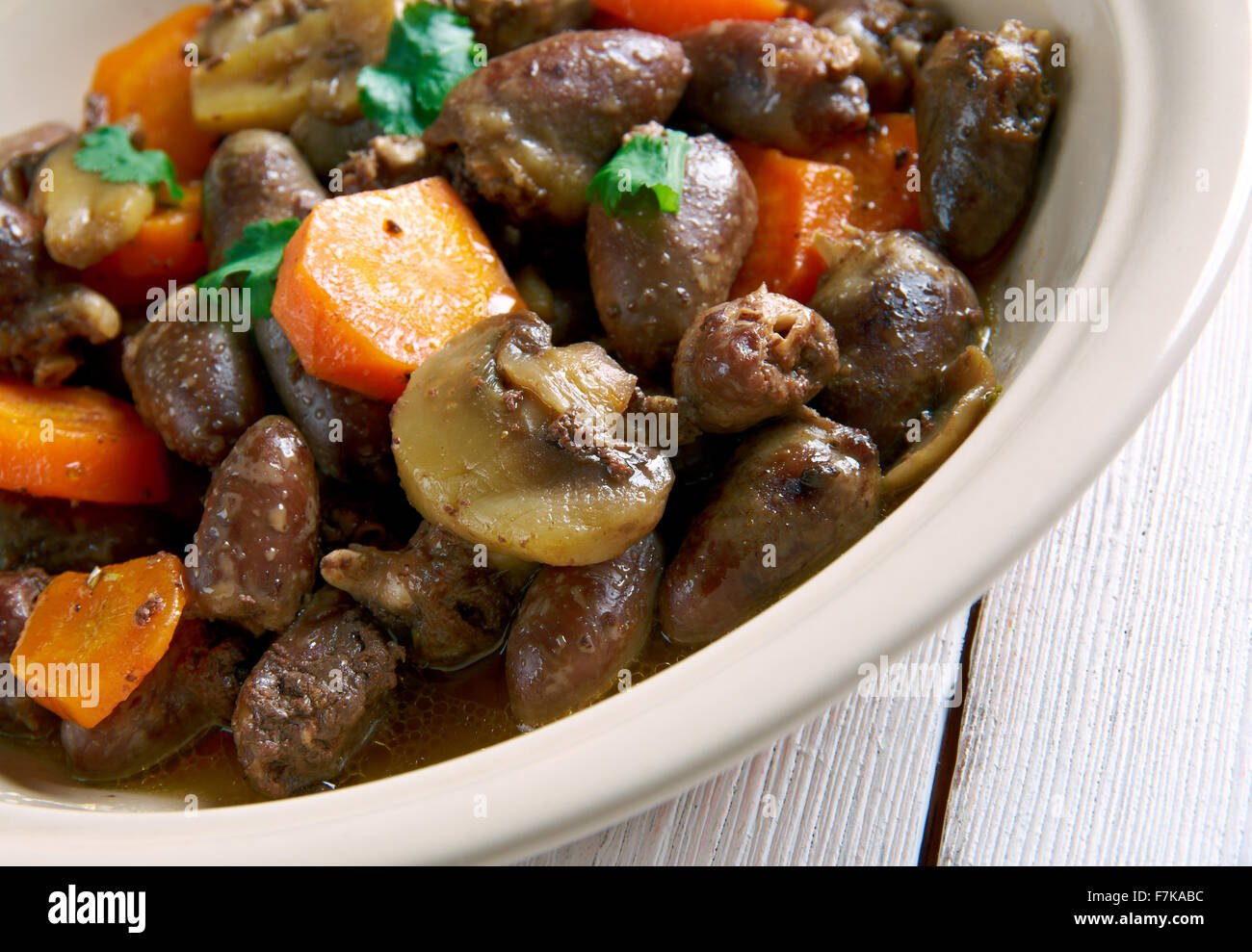 Alicot stew made with poultry giblets .French cuisine Stock Photo Alamy