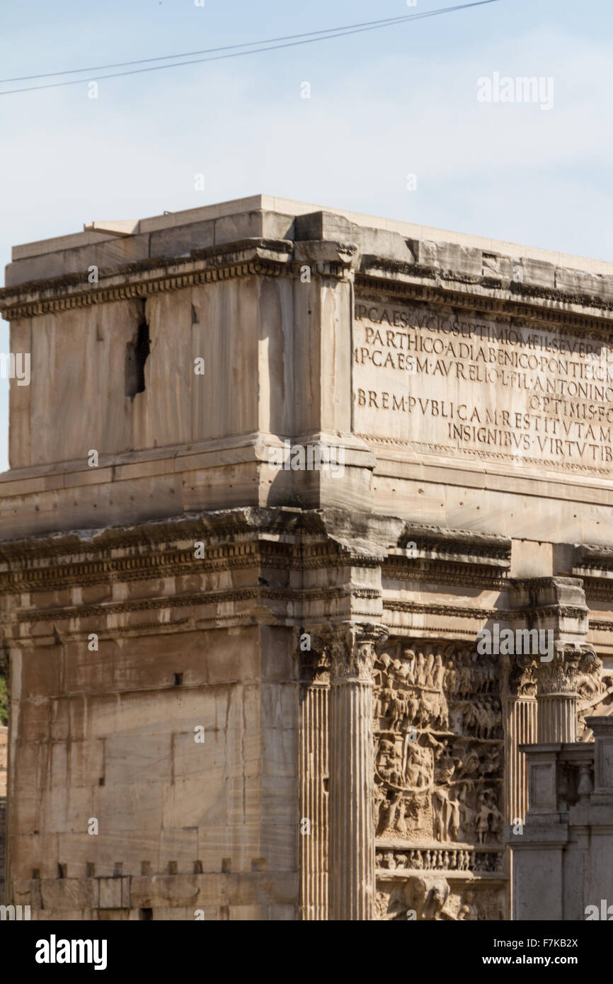 Building ruins and ancient columns in Rome, Italy Stock Photo - Alamy